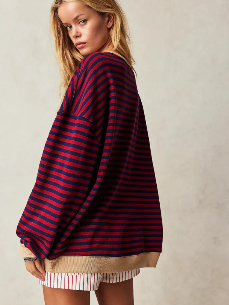 Isabeau | Women’s Striped Sweater | Oversized & Trendy