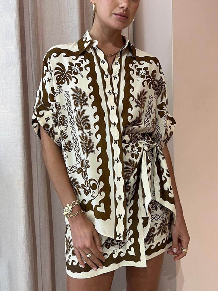 Yasmina | Women’s Printed Casual Set | Ethnic-Inspired