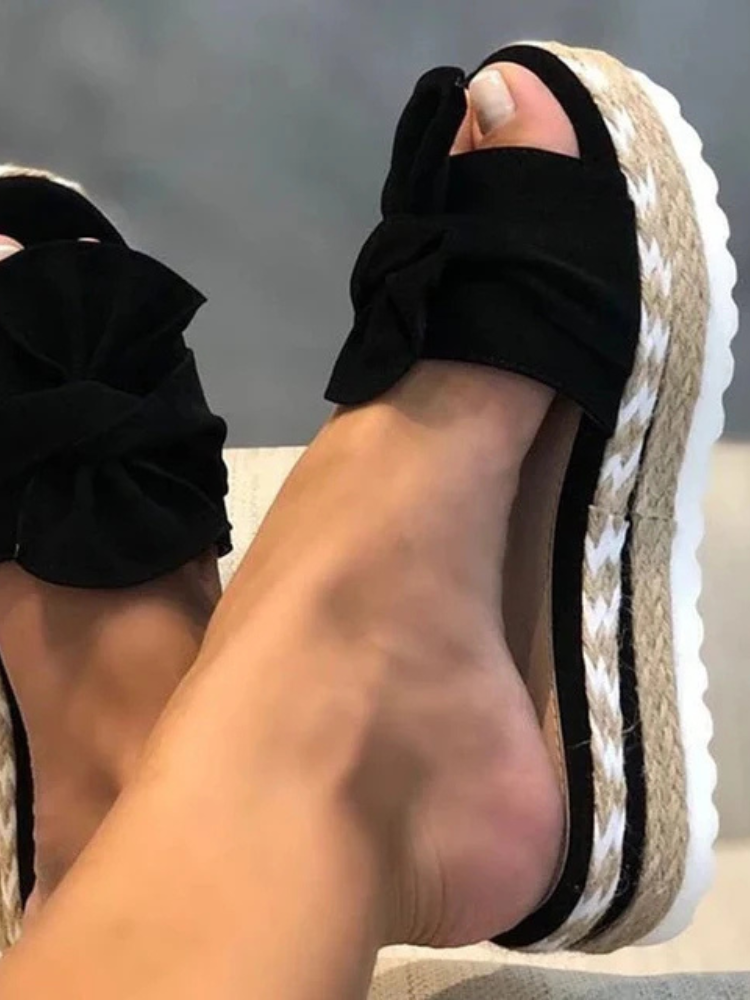Abigail | Women’s Elegant Summer Sandals | Bow Detail