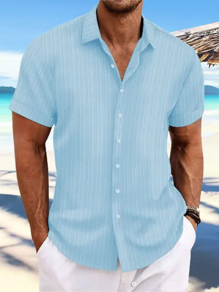 Noel | Men’s Jacquard Shirt | Vibrant Elegance