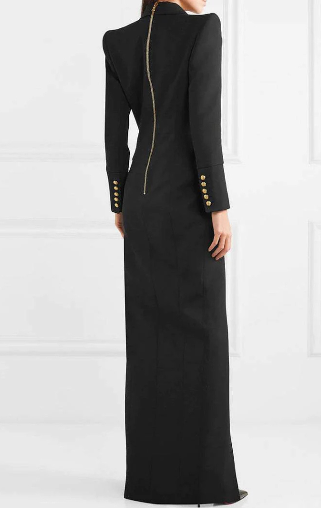 Sloane | Women’s Maxi Dress | Tuxedo Blazer