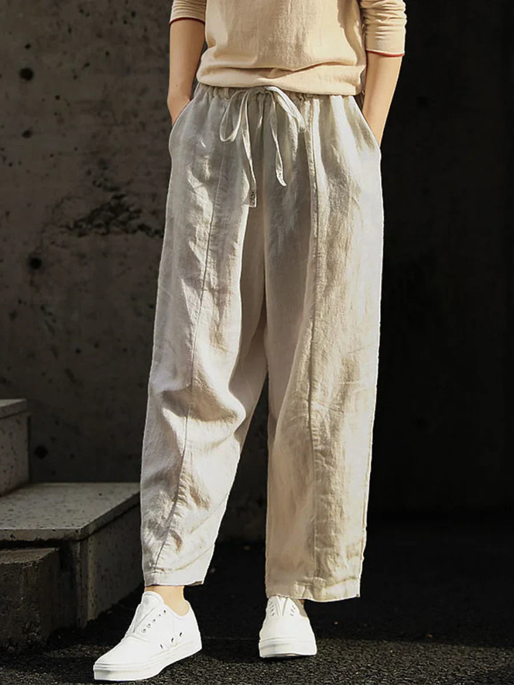 Elora | Women’s Cotton Pants | Relaxed & Timeless