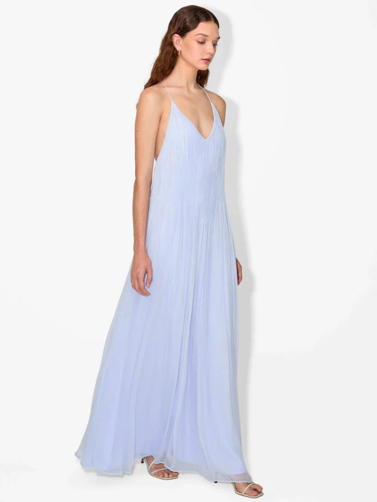 Gianna | Women’s Maxi Dress | Pintuck Hydrangea