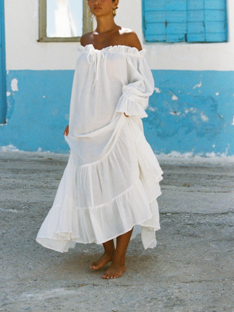 Emmaline | Women’s Cotton Gown | Vintage-Inspired and Romantic