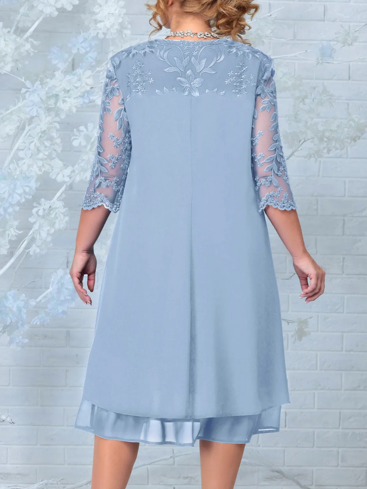 Valentia | Women’s Dress | Embroidered Plus Size Banquet Elegant