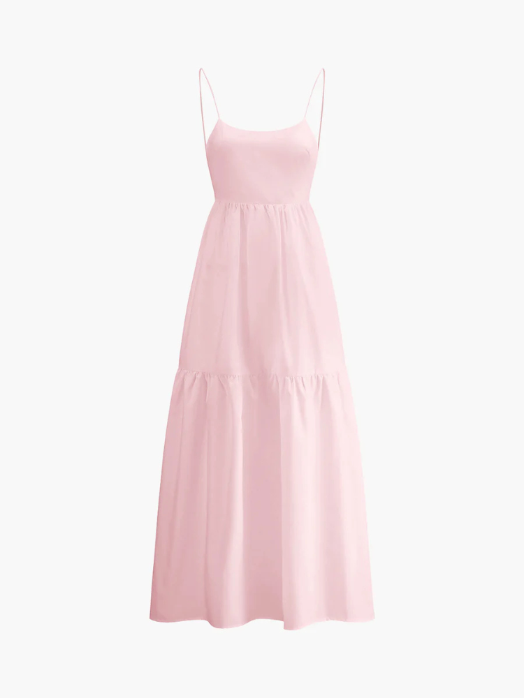 Valetta | Women’s Long Dress | Solid Backless Elegant