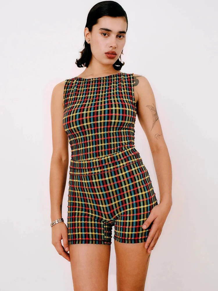 Cindy | Women’s Shorts Set | Retro Peachy
