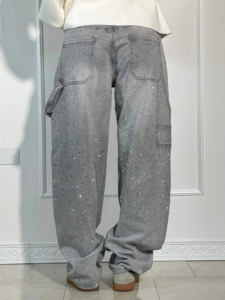 Juliette | Women’s Balloon Jeans | Jewel-Embellished