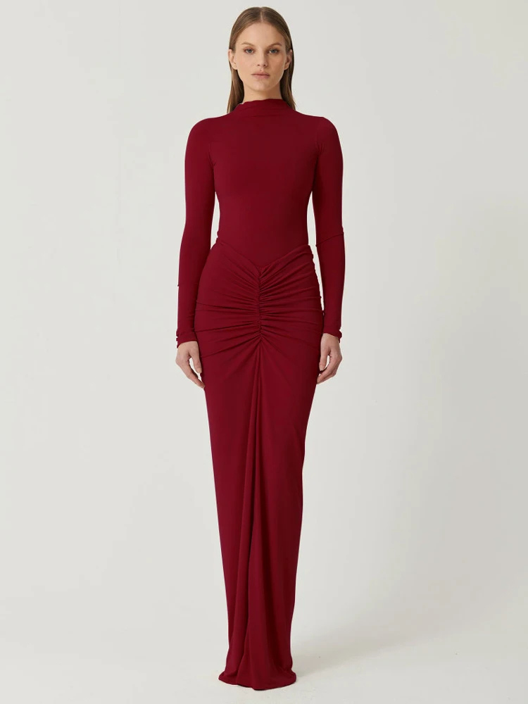 Ellie | Women’s Maxi Dress | Pleated Patchwork
