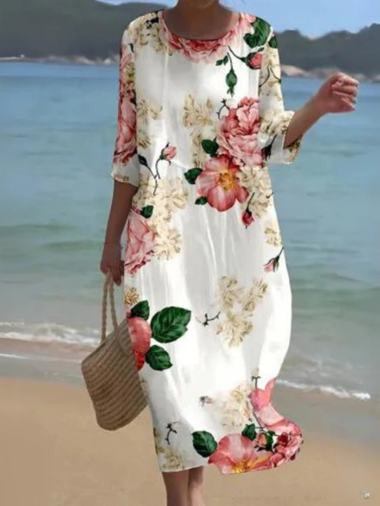 Paloma | Women’s Floral Dress | Timeless Elegance & Refined Comfort