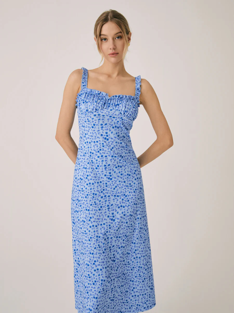 Saffira | Women’s Midi Dress | Bohemian Floral Cami