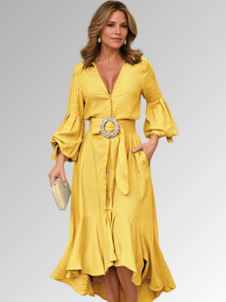 Milena | Women’s A-Line Dress | Flowing