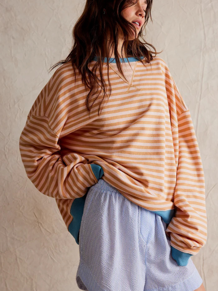 Isabeau | Women’s Striped Sweater | Oversized & Trendy