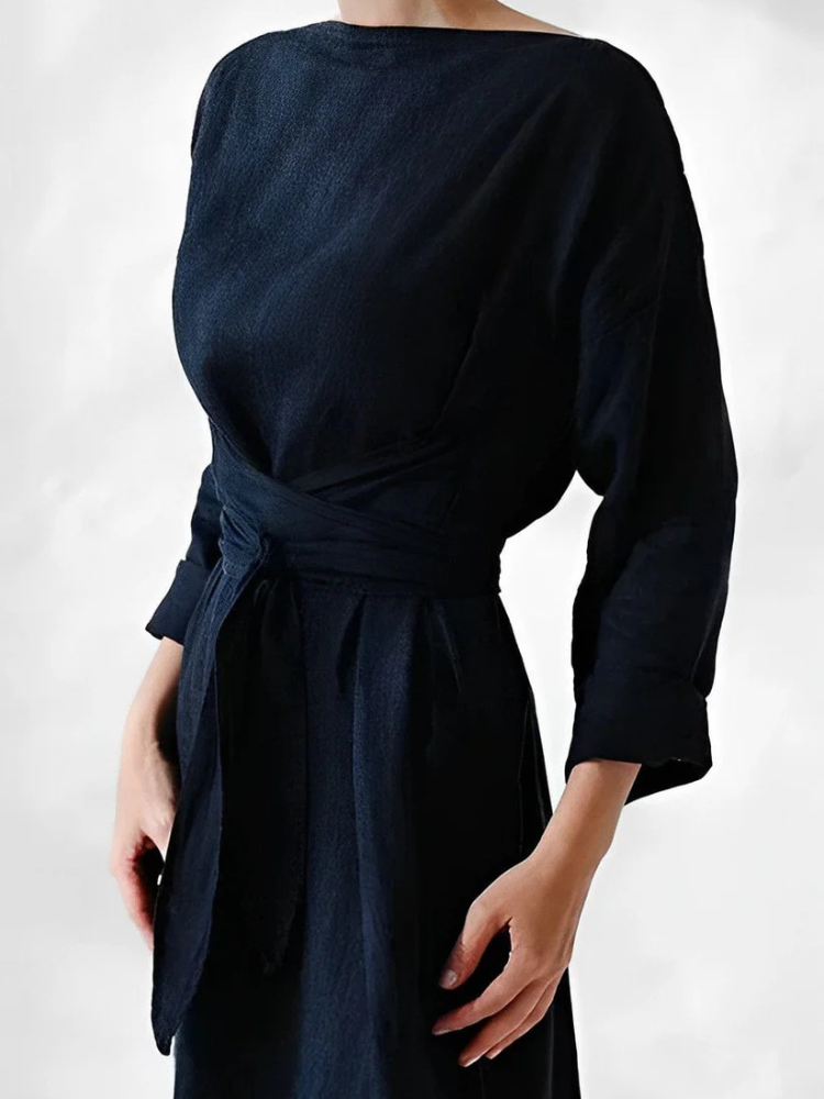 Anouk | Women’s Long Linen Dress | Minimalist & Elegant