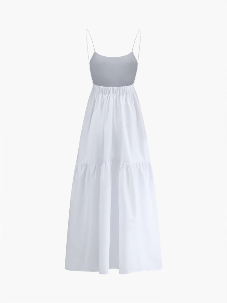 Valetta | Women’s Long Dress | Solid Backless Elegant