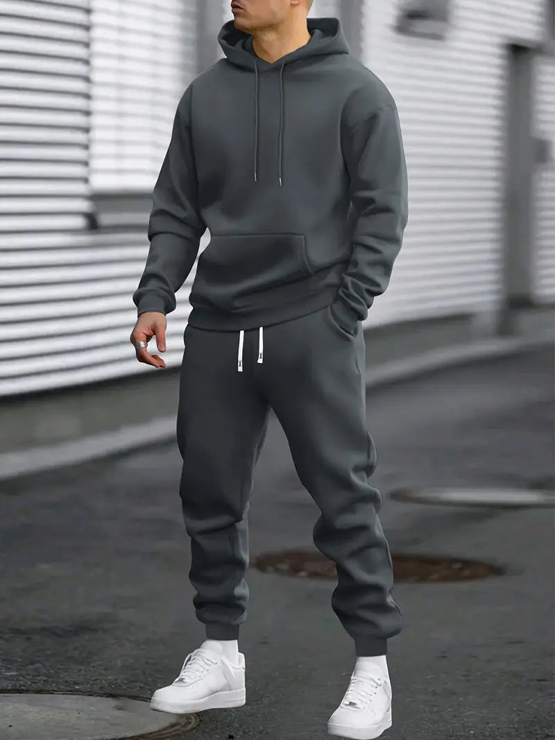 Men’s Activewear – Hoodie Top with Jogger Bottoms