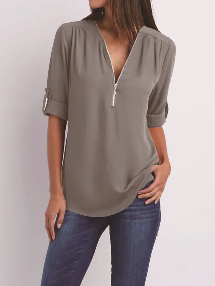 Noelle | Women’s Blouse | Elegant V-Neck