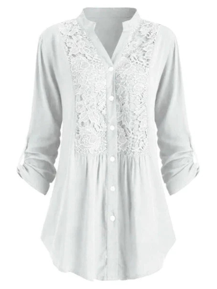Hailei | Women’s Blouse | Long Puff Sleeve Elegant Fit