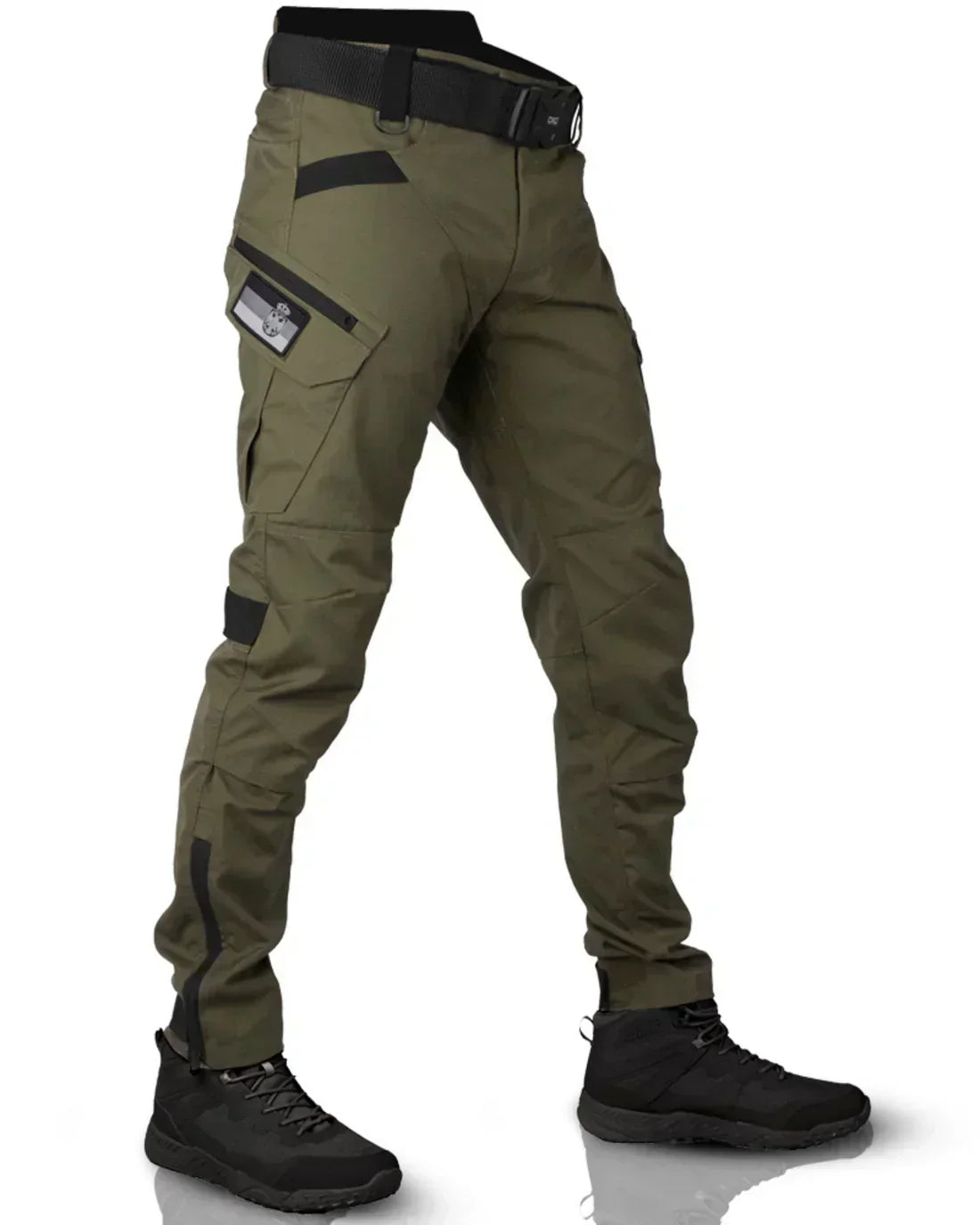 Men's Utility Trousers - Slim Cut Cargo-Style Pants
