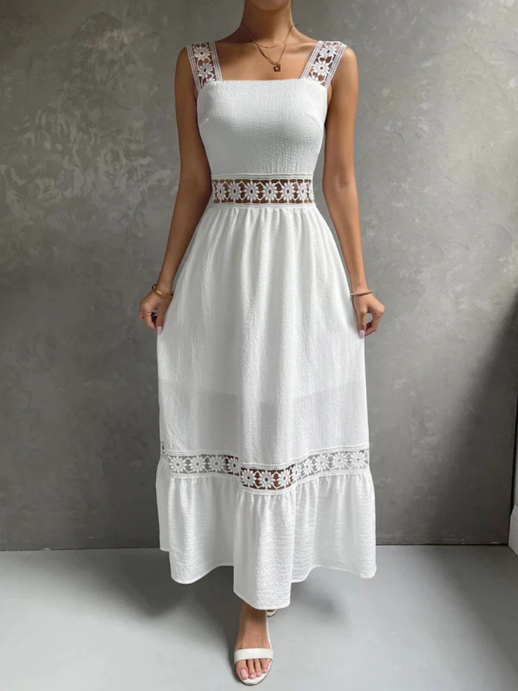Seraphine | Women’s Maxi Dress | Elegant Lace Long Romantic