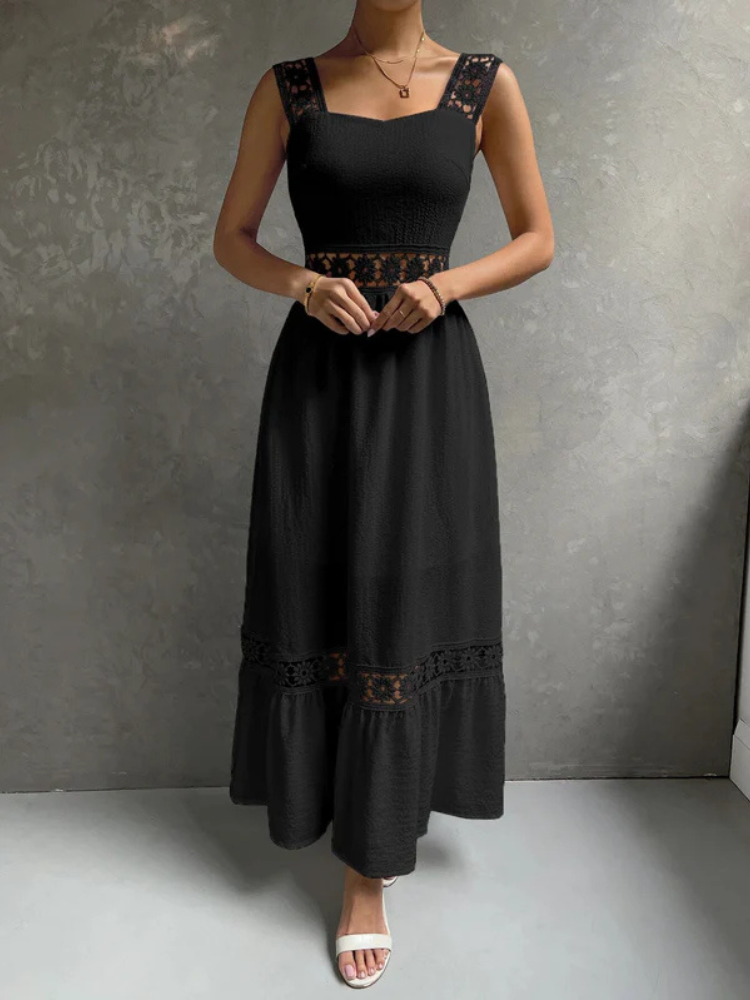 Seraphine | Women’s Maxi Dress | Elegant Lace Long Romantic