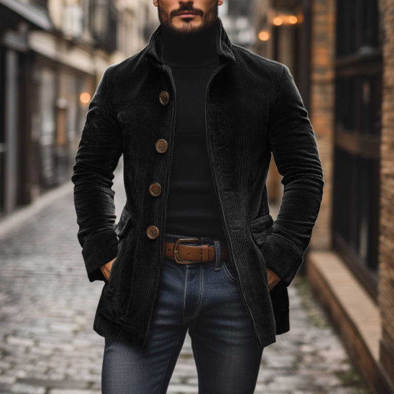 Men's coat | Stand-up collar