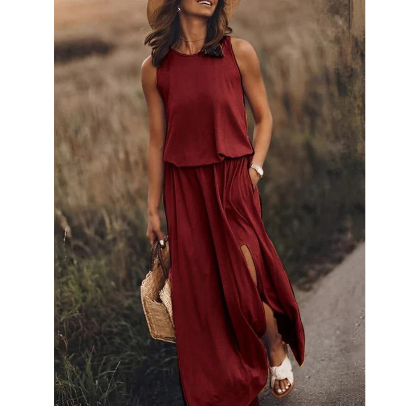 Brioni | Women’s Sleeveless Maxi Dress | Effortless Elegance