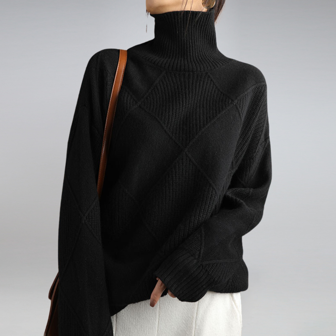 Evelora – Cashmere Turtleneck Jumper for Women