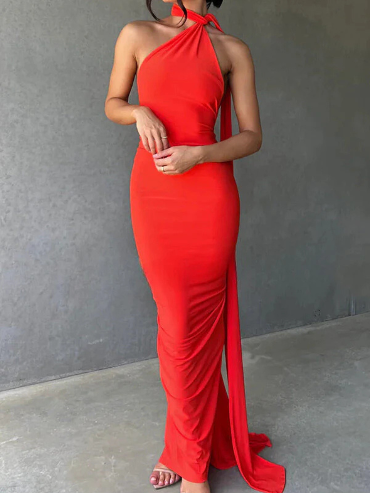 Jasmine | Women’s Halter Neck Dress | Sleek & Party-Ready