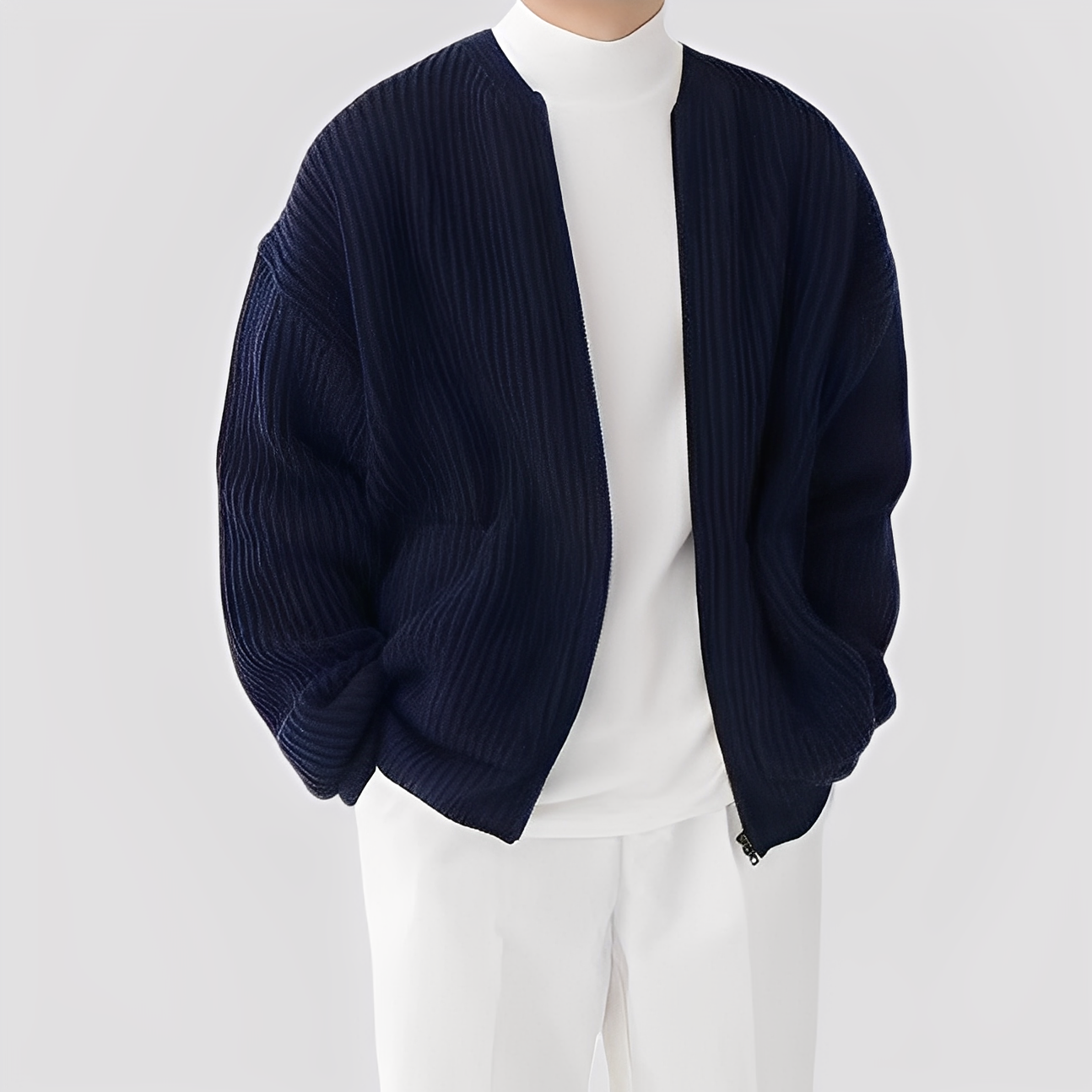 Derenzo – Cardigan tricoté élégant pour homme