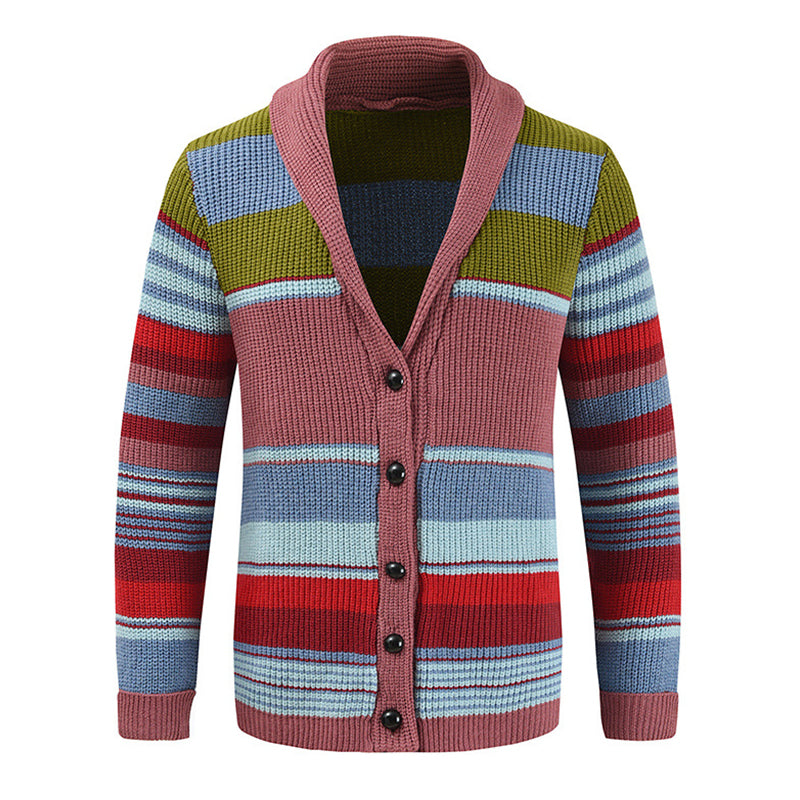 Men's cardigan jacket | Contrasting lapels