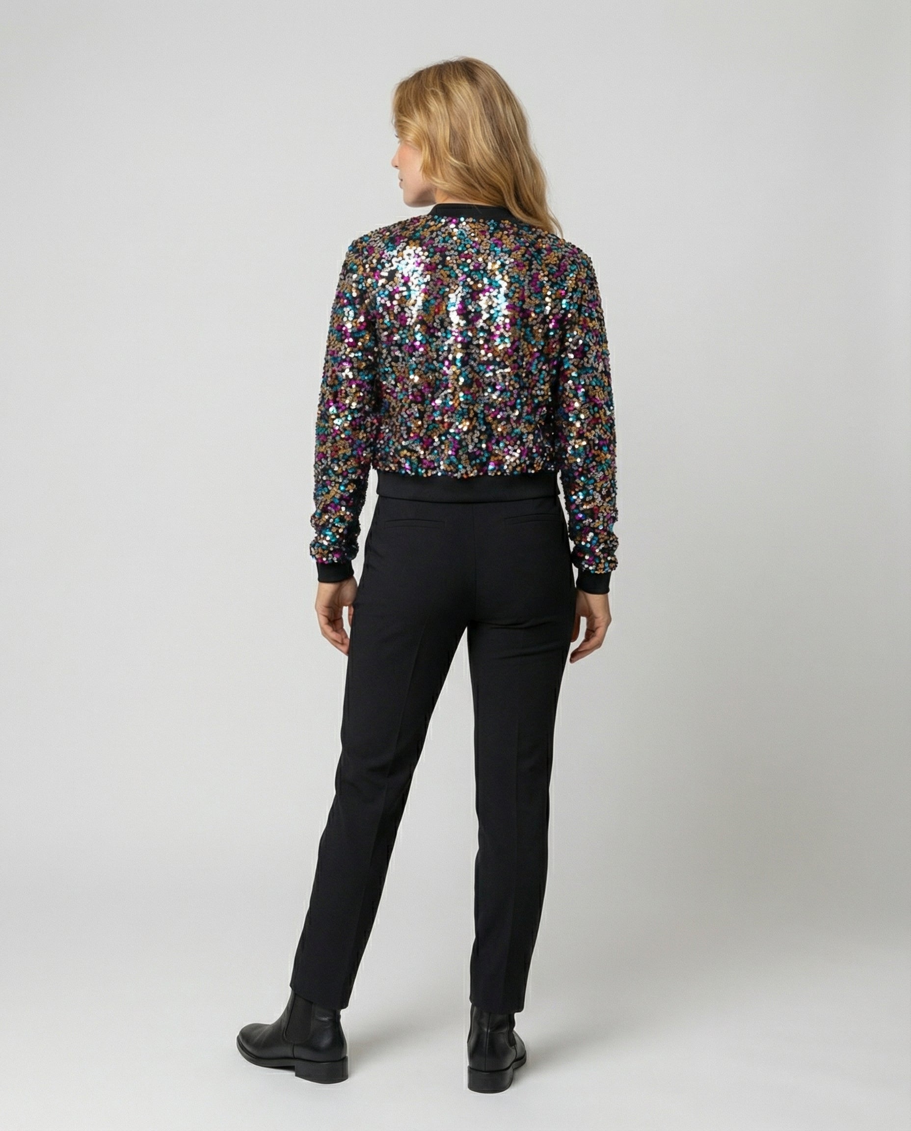 Zafrina - Giacca Bomber Donna con Paillettes