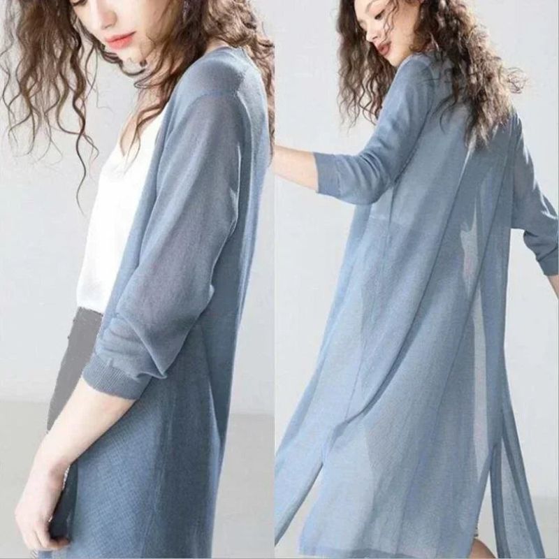Adele | Women's Down Cardigan | Long