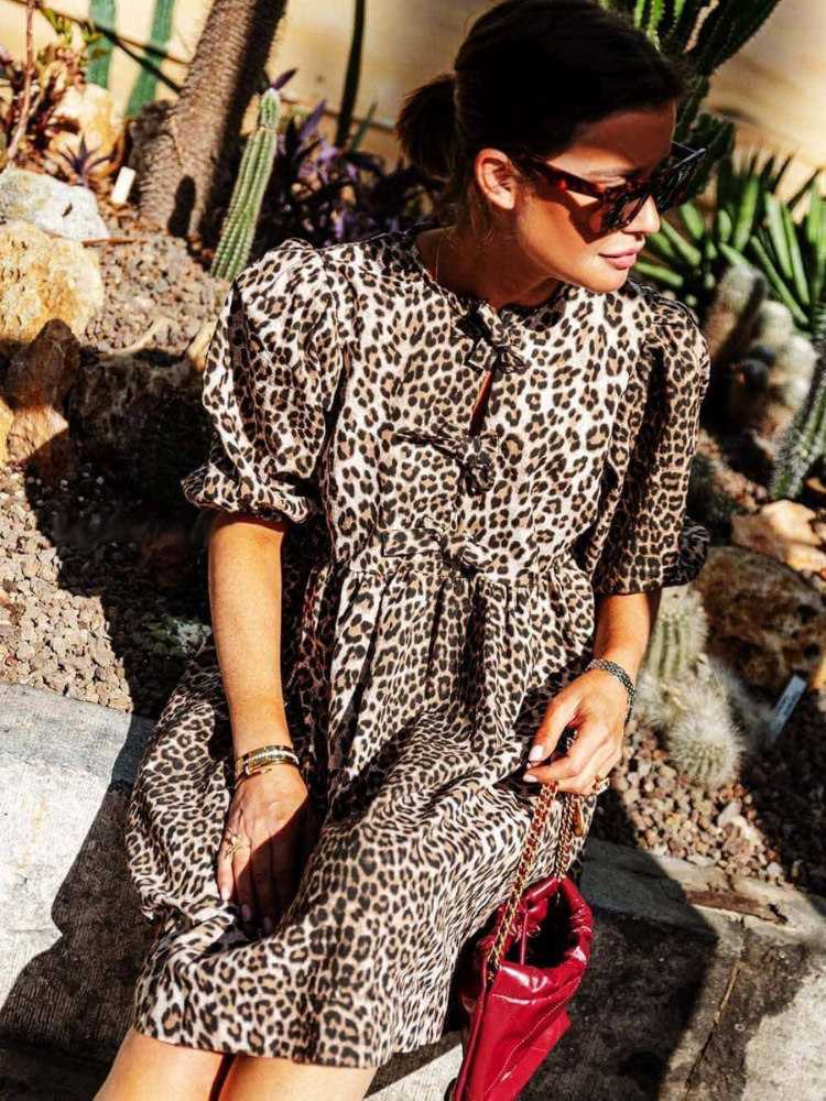 Adele | Women’s Leopard Print Dress | Bold & Effortless