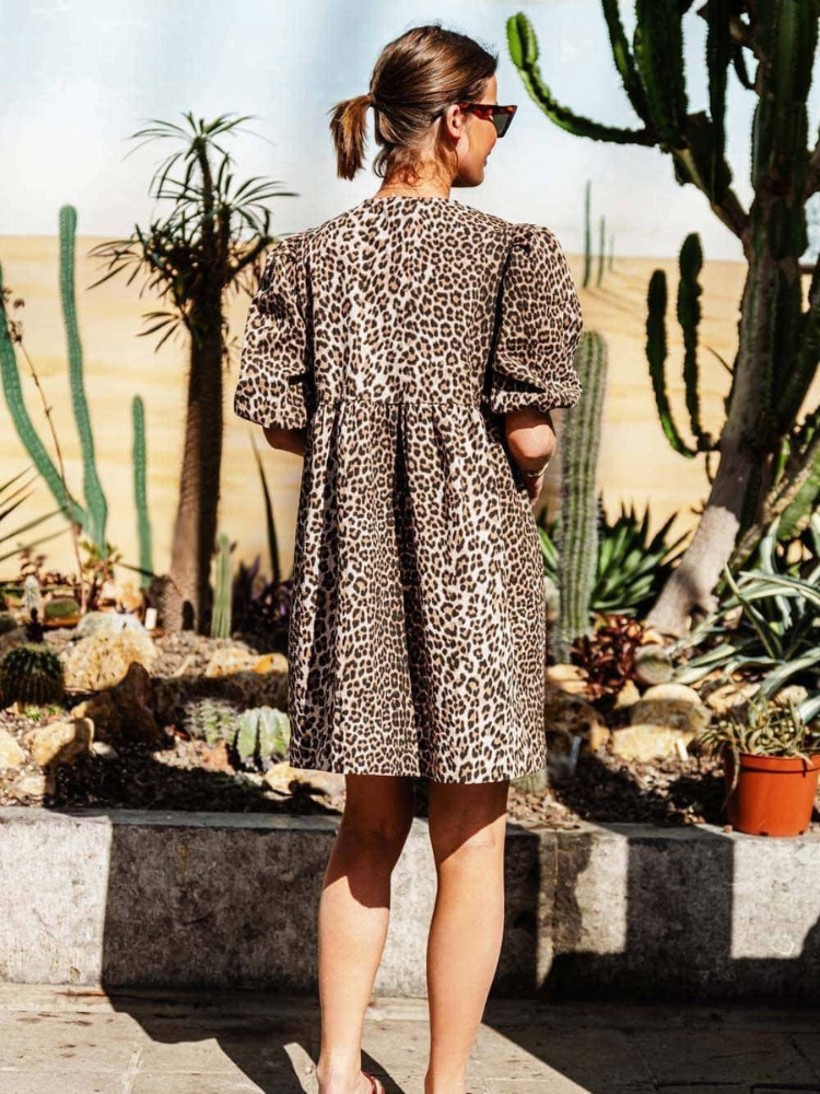 Adele | Women’s Leopard Print Dress | Bold & Effortless