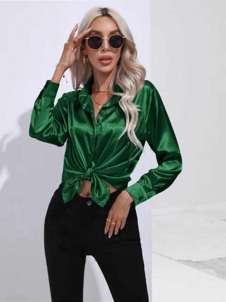 Alana | Women's Satin Blouse | Loose