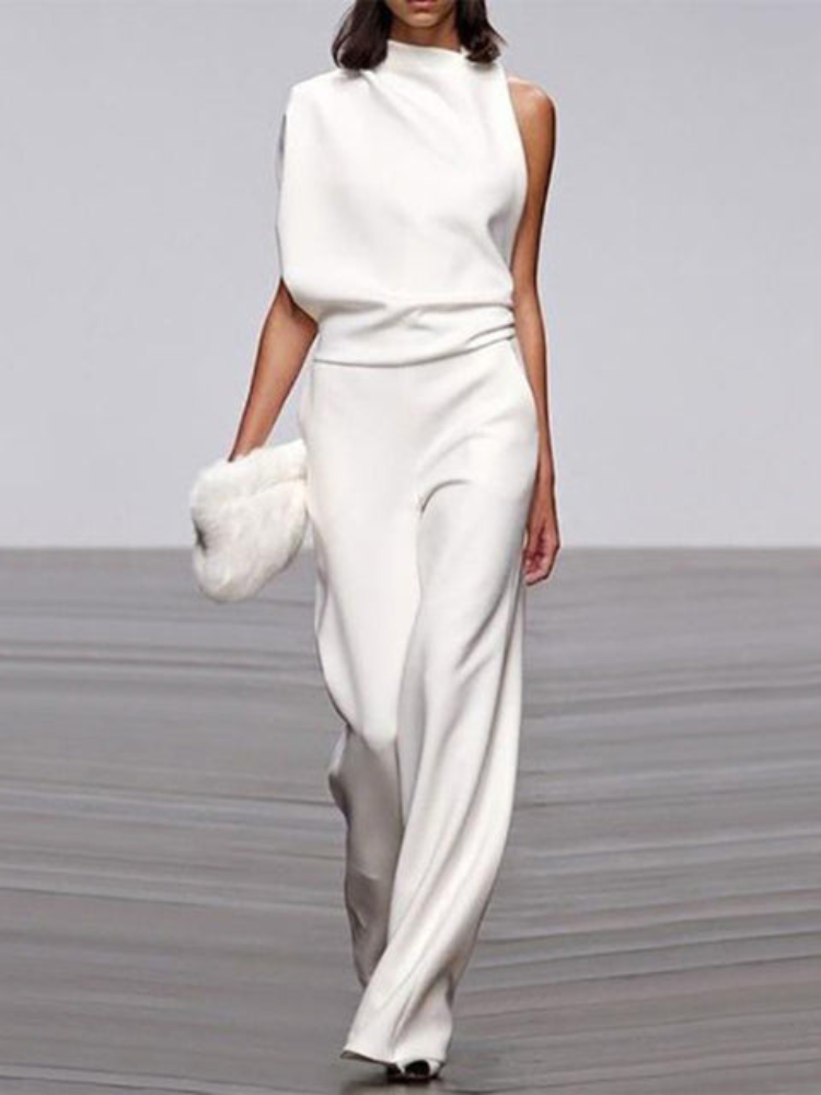 Alison | Women's Sleeveless Jumpsuit | Wide-Leg