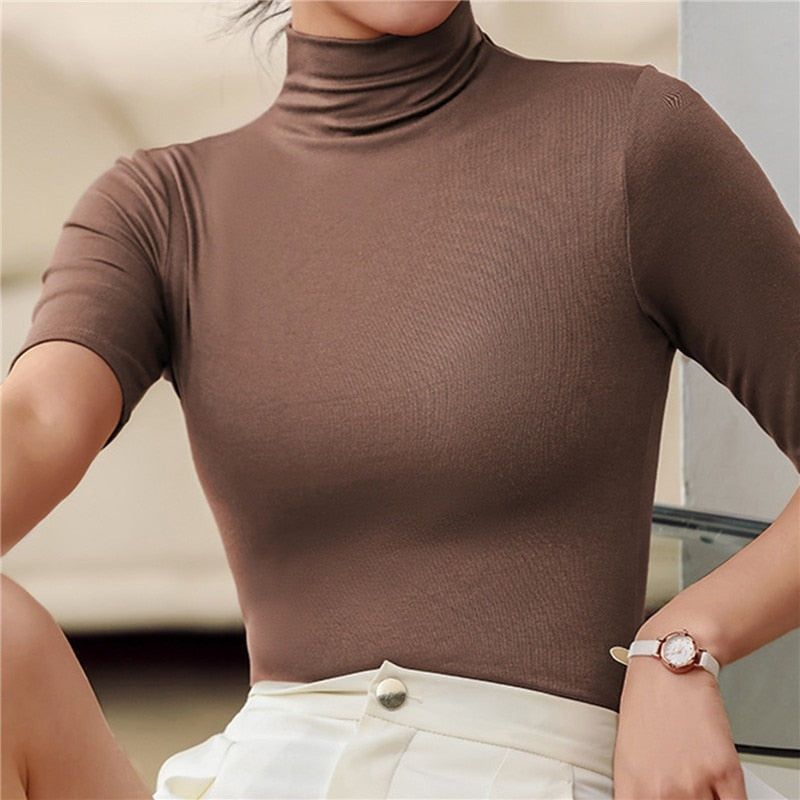 Angelina | Women's Classic Turtleneck Sweater | Seamless