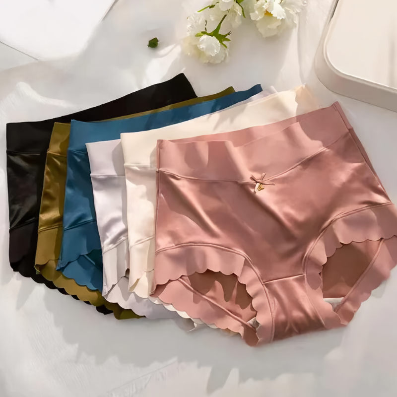 Anika | Women's Seamless Silk Satin Underwear | 5-Piece