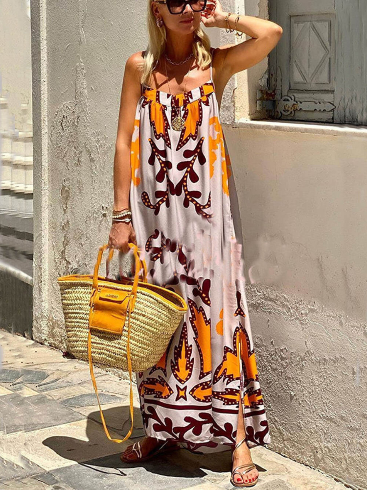 Aria | Women’s Ethnic Maxi Dress | Boho Loose Fit