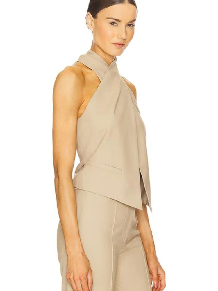 Arlina | Women’s Top | Cross Halter Vest