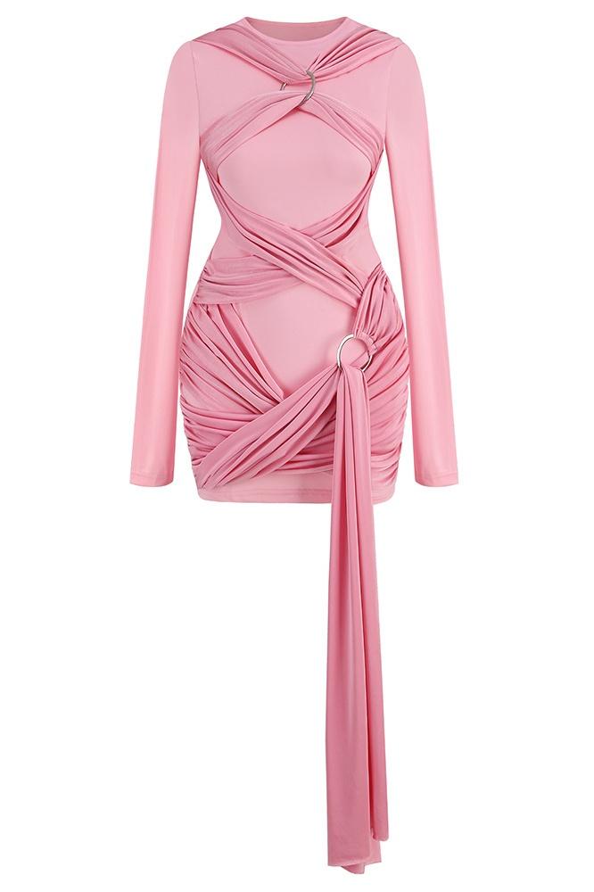 Asymmetrical Cut-Out Mini Dress | Bold | High-Fashion Look