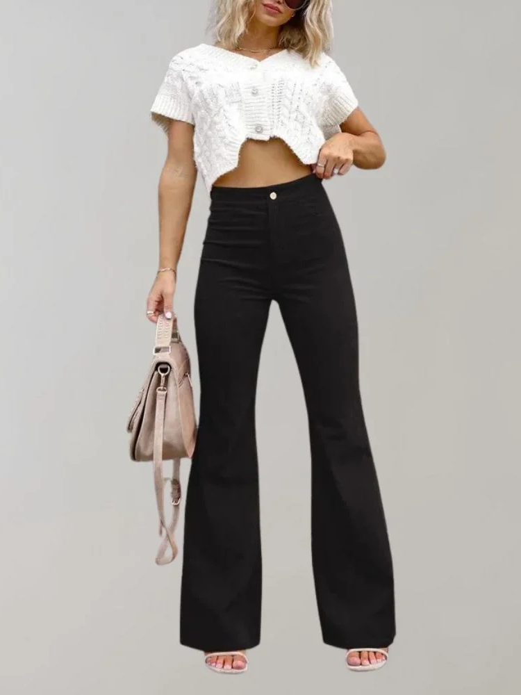 Athena | Women’s Trousers | Flared Corduroy Fit
