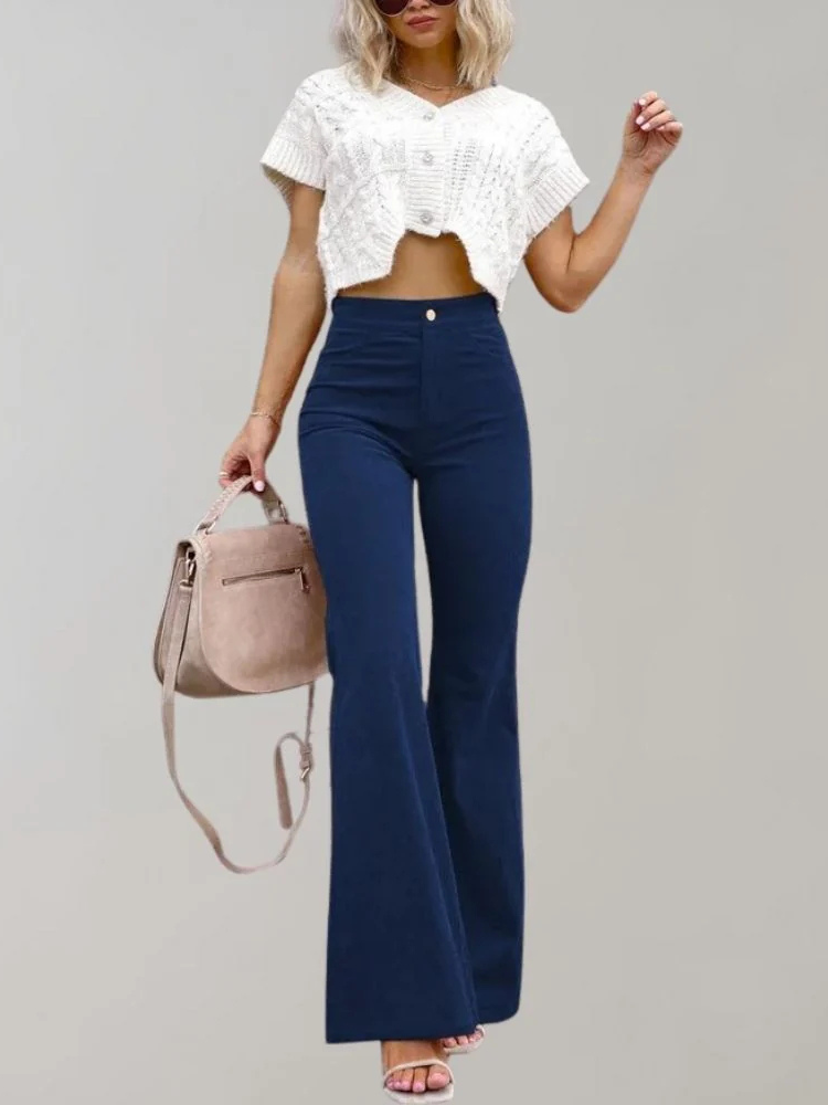 Athena | Women’s Trousers | Flared Corduroy Fit