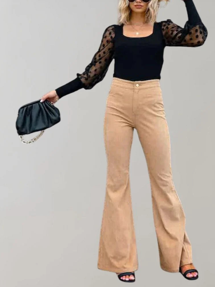 Athena | Women’s Trousers | Flared Corduroy Fit