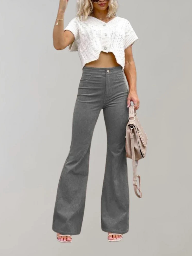 Athena | Women’s Trousers | Flared Corduroy Fit