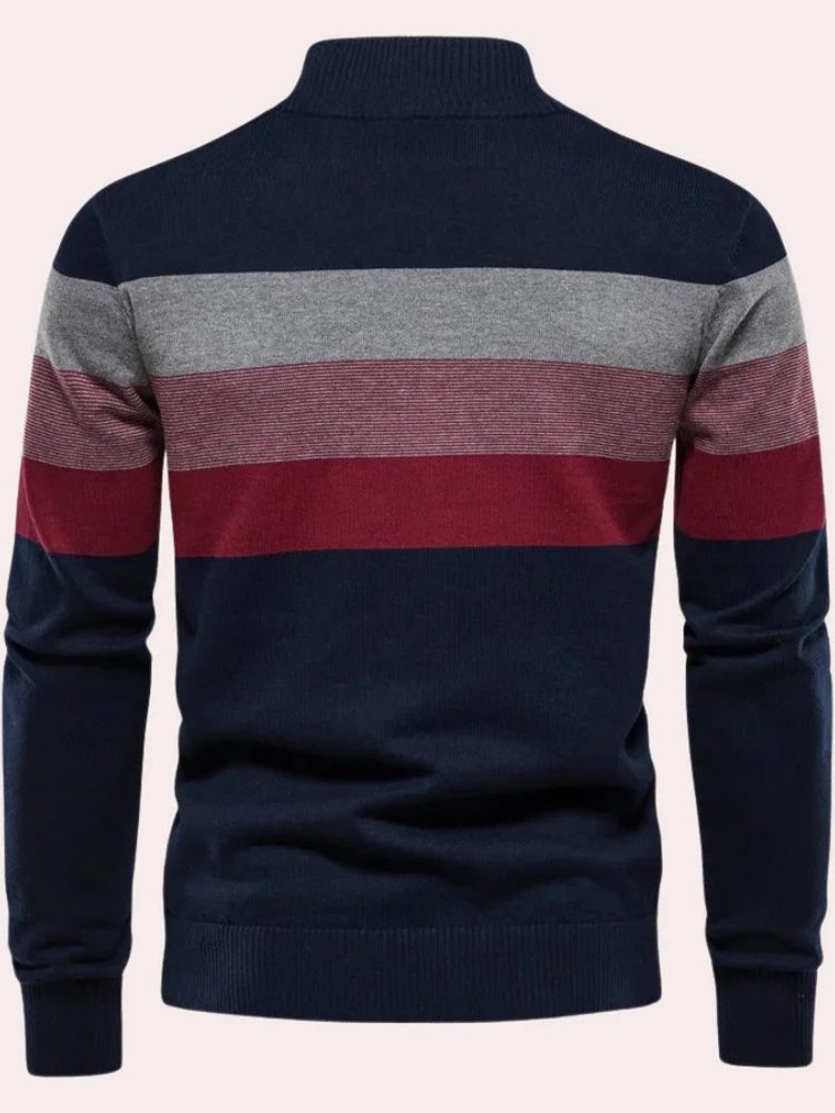 Calvin | Men’s Sweater | Striped Trendy Casual Fit