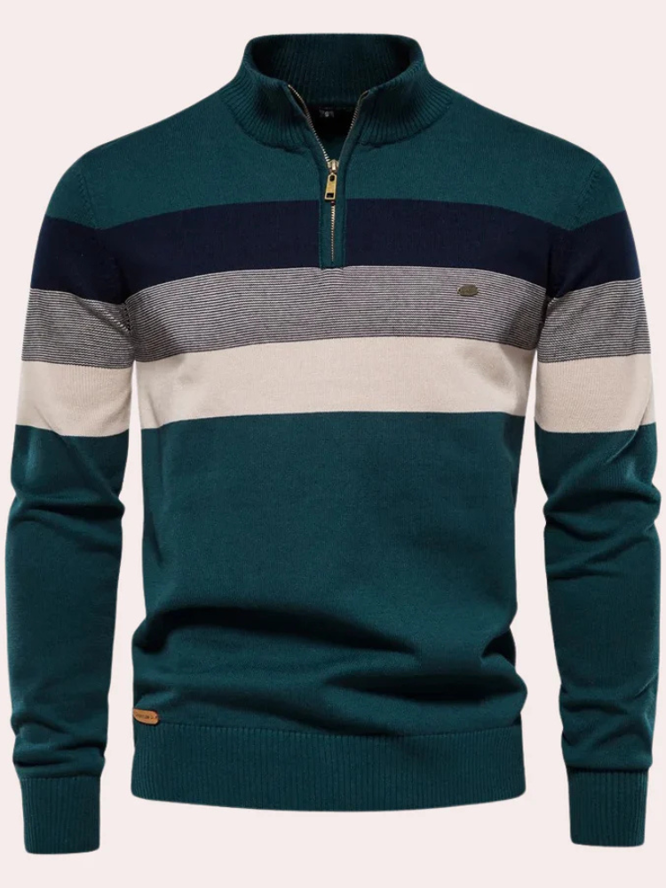 Calvin | Men’s Sweater | Striped Trendy Casual Fit
