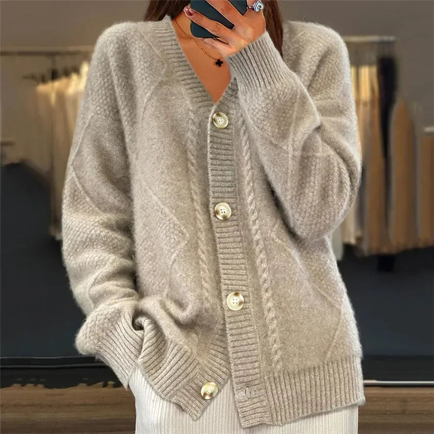 Melvianne – Women’s Soft Cashmere Cardigan