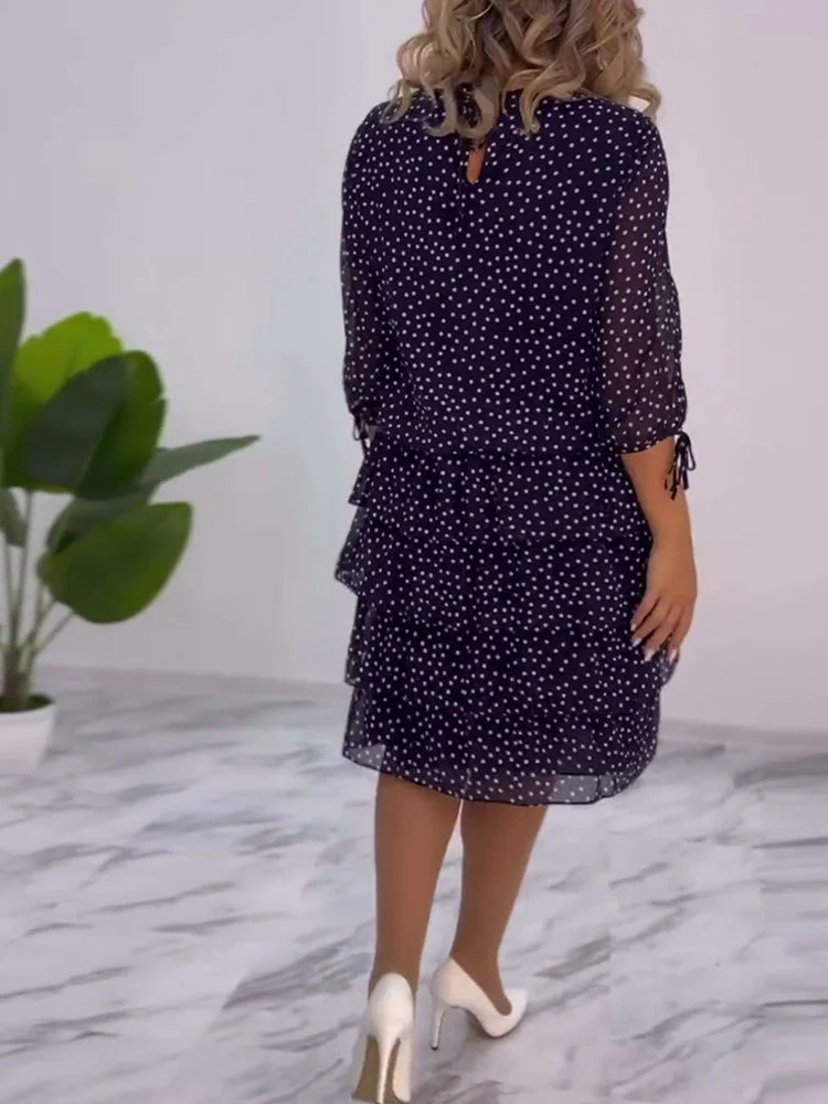Caris | Women’s A-Line Dress | Polka Dot